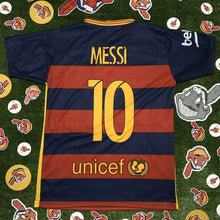Load image into Gallery viewer, Barcelona FC Lionel Messi Jersey Men's SIze Medium Fifa 2015